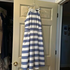 The Limited Blue / White Sundress w Pockets (petite)